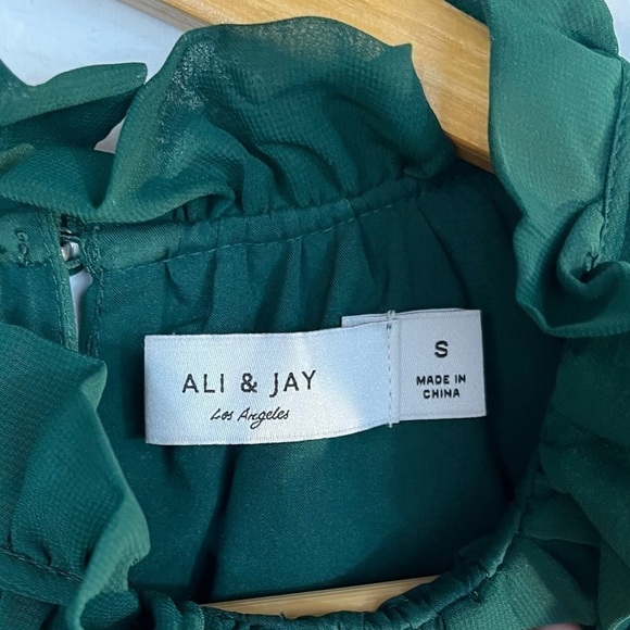 4 for $20 SALE! Ali & Jay Wonderful Things Mini Dress, Emerald Green, Size S - Picture 6 of 13